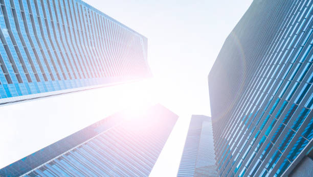 istock perspective exterior pattern blue glass wall modern buildings 924315106