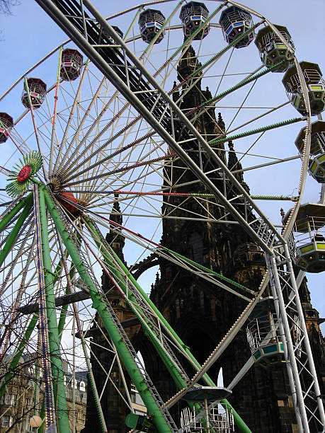 istock Ferris Wheel and Gothic Church 92431512