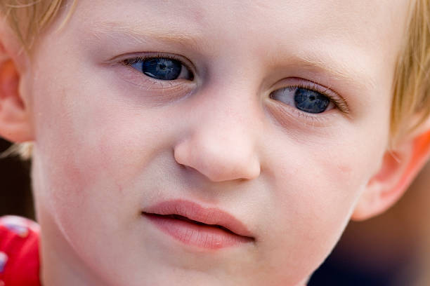 Child Looks away stock photo