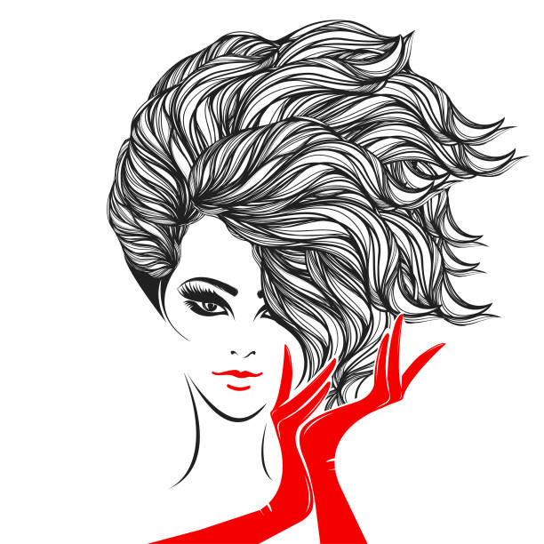 639 Big Hair Illustrations & Clip Art - iStock | Hair, Crazy hair, Profile big  hair