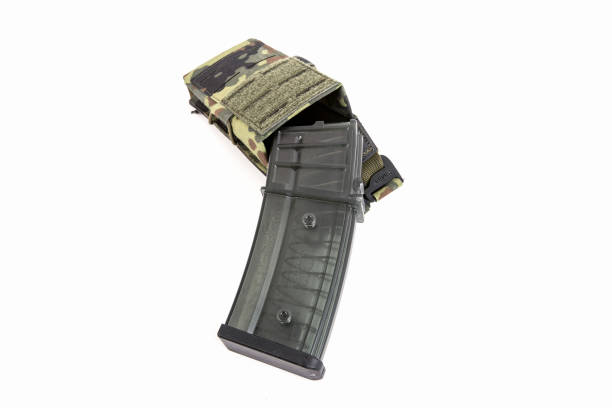 istock Single Mag Pouch with camouflage, military product 924329372
