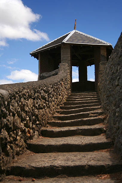 Tower walkway stock photo