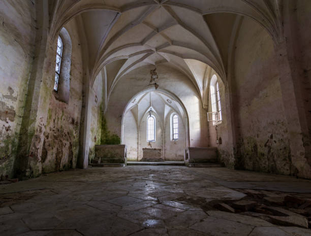 istock Abandoned church from the inside 924331050