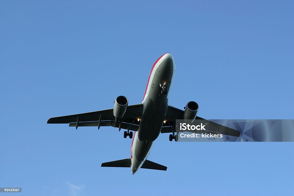 Autorizadas a tierra (avión - Foto de stock de Acercarse libre de derechos