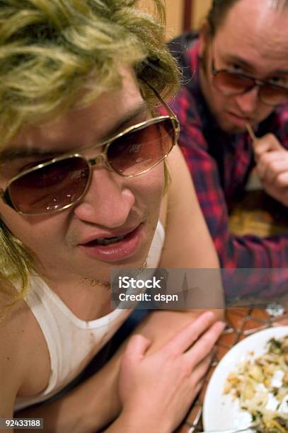 Area Di Sosta Per Autocarri Dudes - Fotografie stock e altre immagini di Mullet - Mullet, 1980-1989, Stile retrò