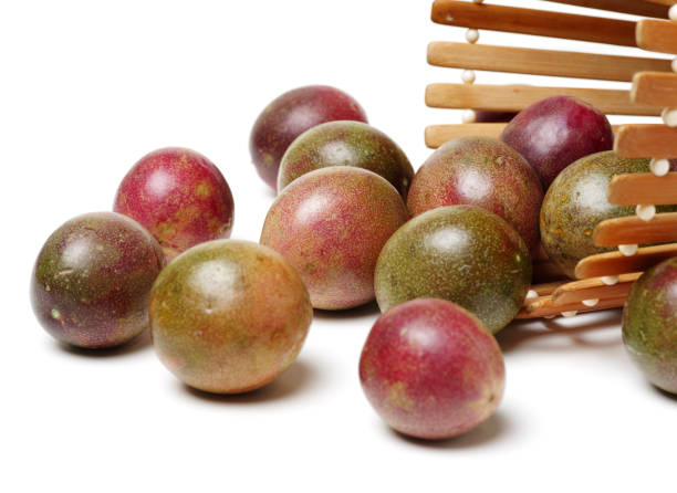 Fruit: Passion Fruit Isolated on White Background