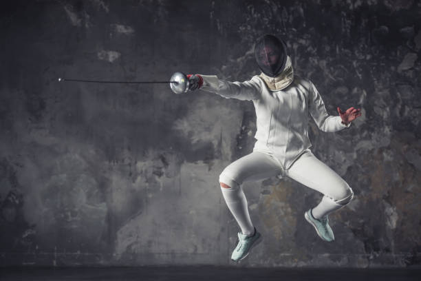 istock Woman is fencing 924341484