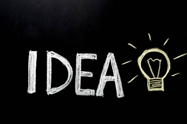 istock hand written word ' idea' on chalkboard 924349686