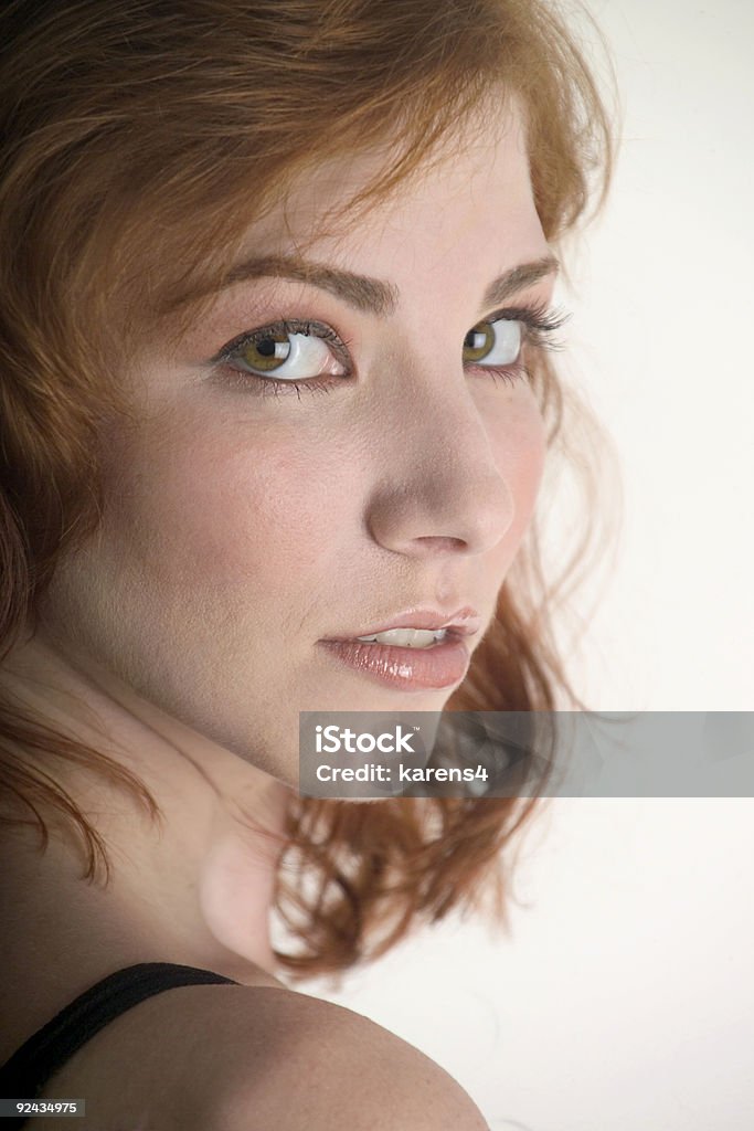 Linda Menina verde, amarela - Royalty-free 20-29 Anos Foto de stock