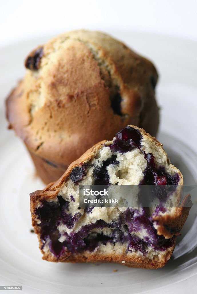 Blaubeer-muffins - Lizenzfrei Amerikanische Heidelbeere Stock-Foto