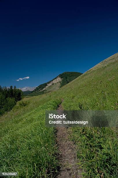 Trail In The Foothills Stock Photo - Download Image Now - Blue, Color Image, Cycling