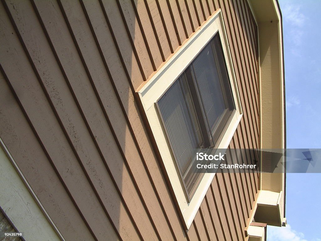 Zweite Story House-Fenster 2 - Lizenzfrei Windschutzscheibe Stock-Foto