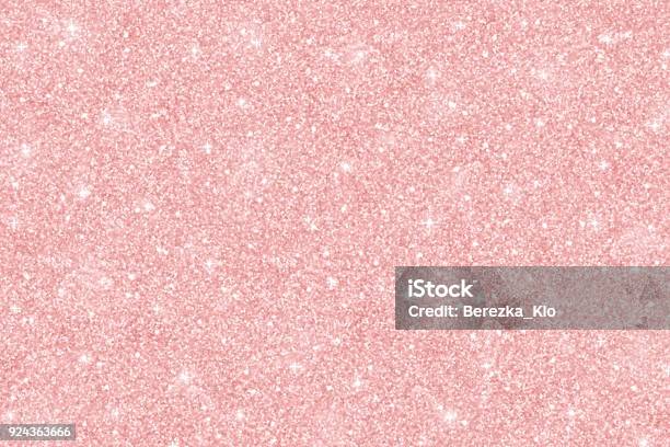 Rose Gold Glitter Texture Stock Illustration - Download Image Now - Glitter, Glittering, Pink Color