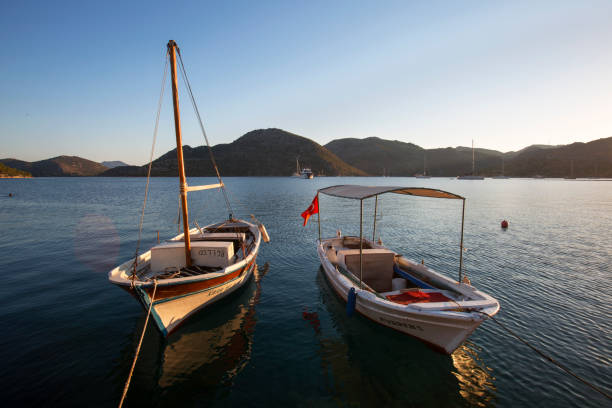 bozburun on the south west peninsula of turkey - mugla province imagens e fotografias de stock