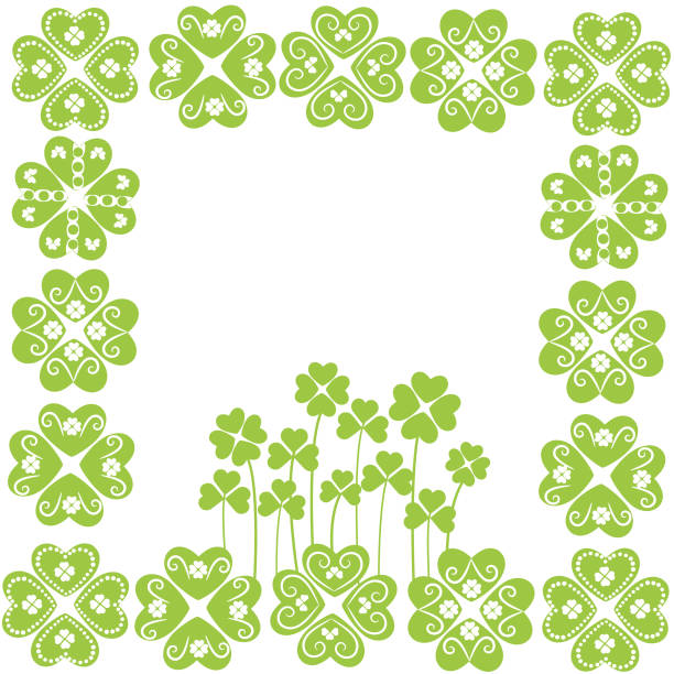 ilustrações, clipart, desenhos animados e ícones de trevo de fundo. - clover leaf green spirituality