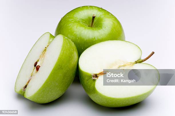 Granny Smith Apples Cut Stock Photo - Download Image Now - Animal Skin, Apple - Fruit, Breakfast