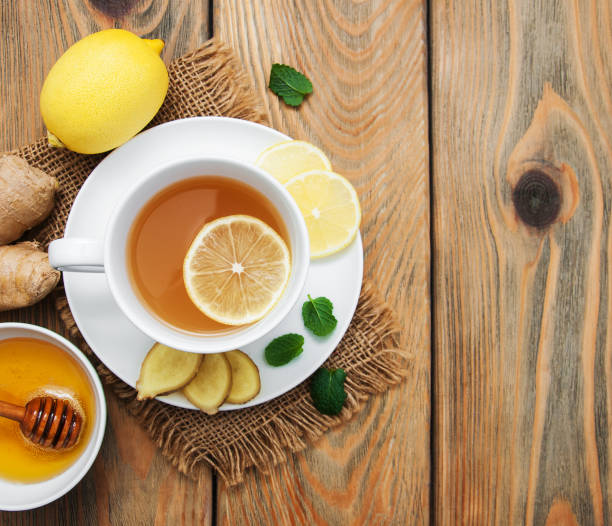 istock Cup of tea with lemon and ginger 924372708