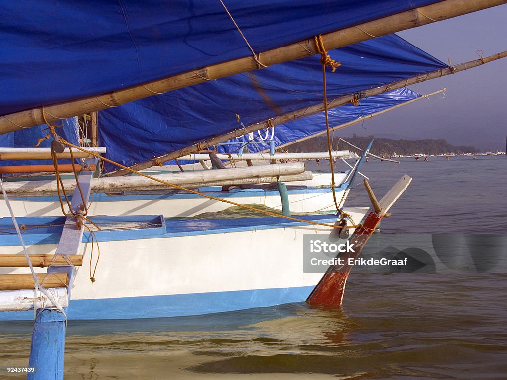 Philippine barche da pesca 3 - Foto stock royalty-free di Ambientazione esterna