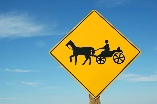 istock Horse & Buggy Road Sign 92438205