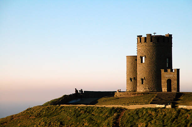 O'Brien's Tower O'Brien's Tower overlooking the Cliffs of Moher, County Clare, Ireland. lookout tower stock pictures, royalty-free photos & images