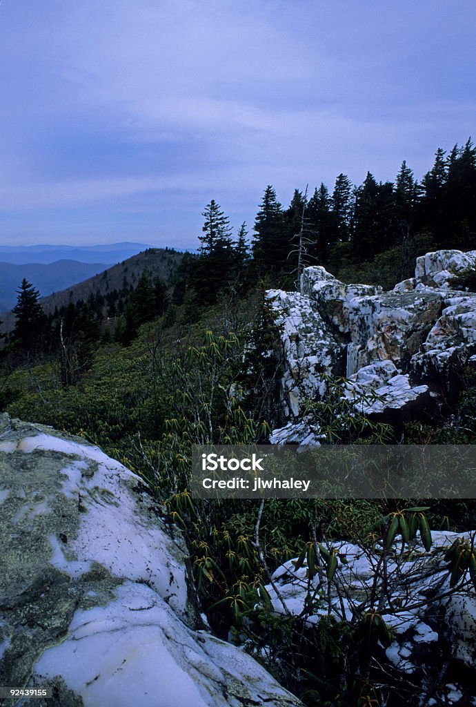 Shinning Rock riserva naturale, Foresta Nazionale di Pisgah - Foto stock royalty-free di Carolina del Nord - Stato USA