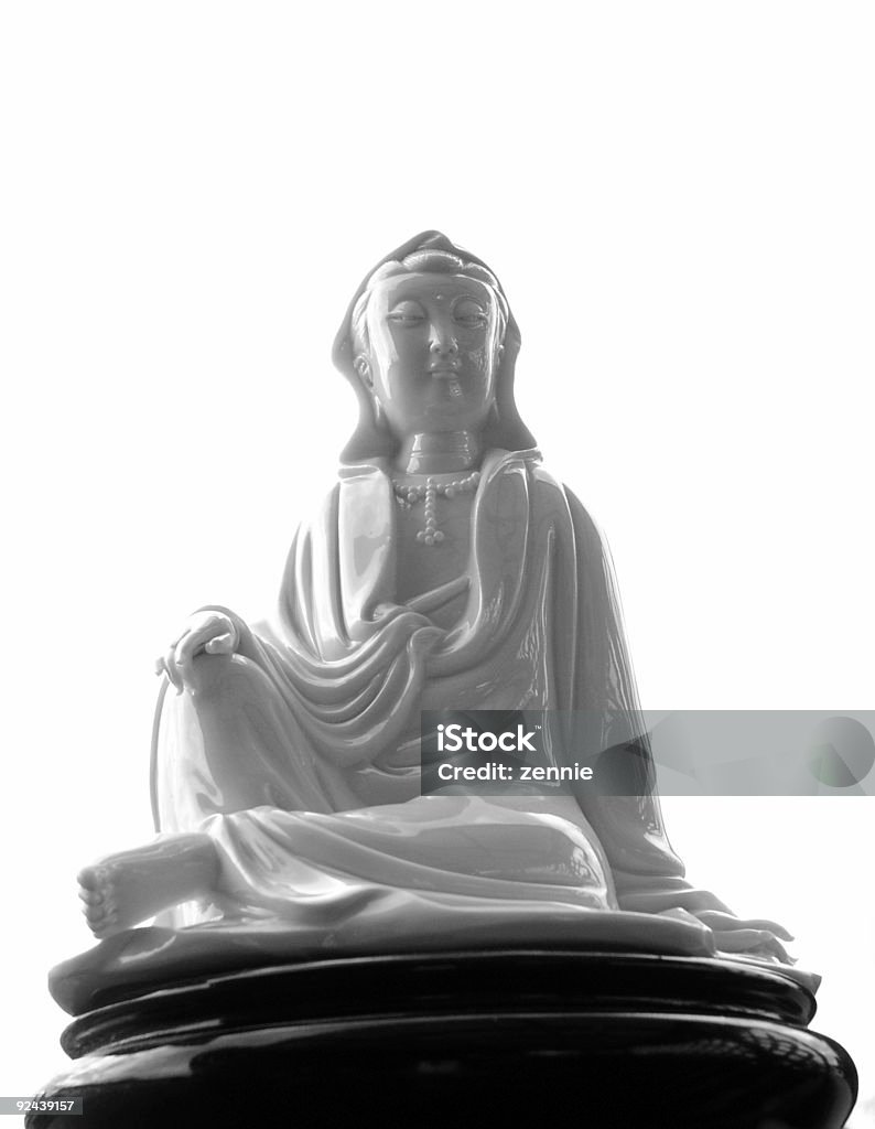 A paz e a serenidade em silêncio - Foto de stock de Buda royalty-free
