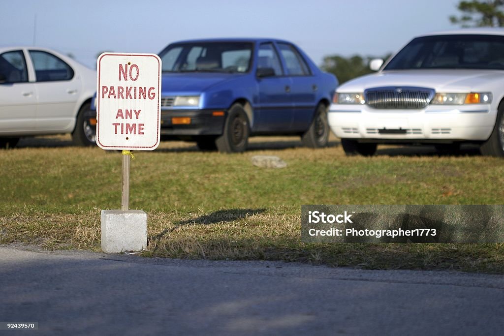 No Parking  Car Stock Photo