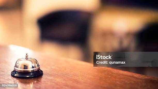 Hotel Service Bell Stock Photo - Download Image Now - Hotel, Hotel Reception, Concierge