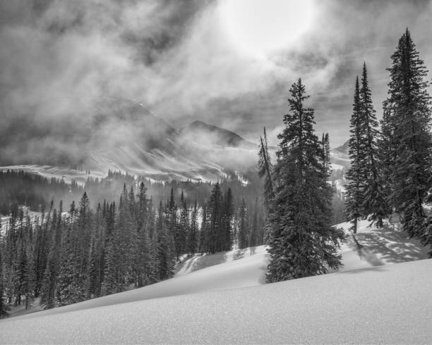 istock Morning fog on Cody peak Wyoming 924396150