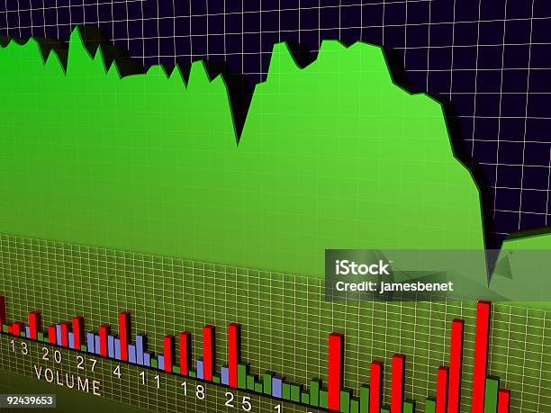 Stock Chart Volume 3d Stock Photo - Download Image Now - Business, Buying, Chart