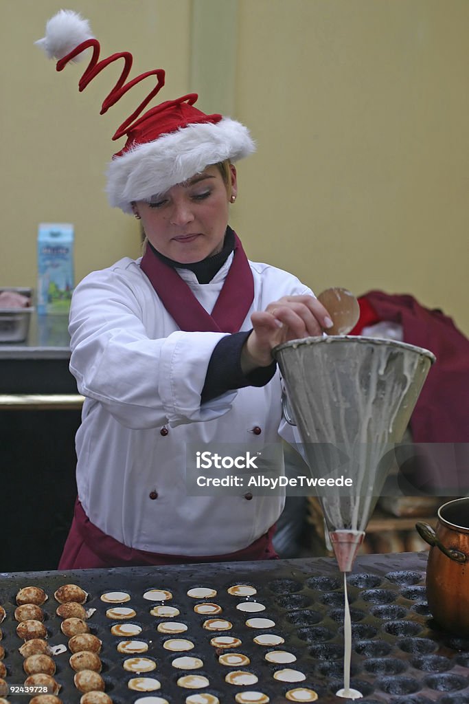 Christmas bakery girl  Candy Stock Photo