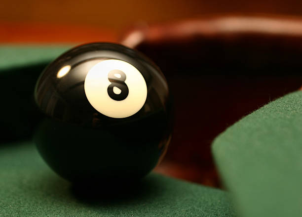 Eight Ball Corner Pocket stock photo