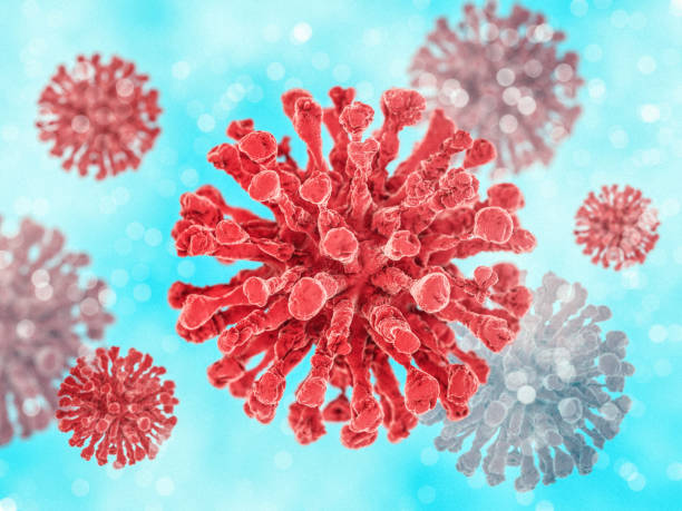 istock The virus in the body in the macro scale. 3D rendering 924403524