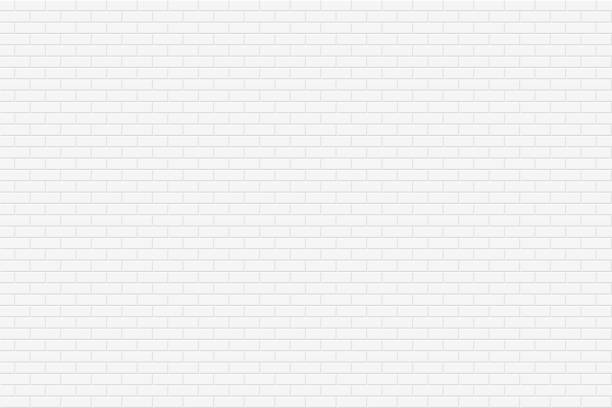 illustrations, cliparts, dessins animés et icônes de mur de briques seamless texture géométrique. design blanc - fond vectorielle simple - seamless brick repetition pattern