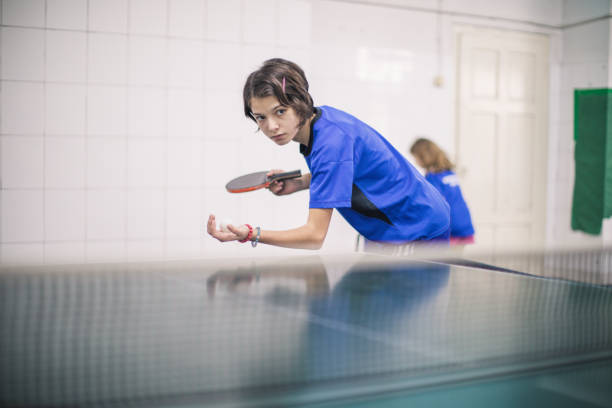 istock Young girl playing table tennis 924410550