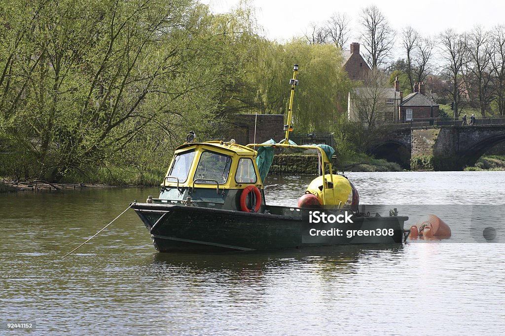 Barco de trabalho - Royalty-free Amarelo Foto de stock