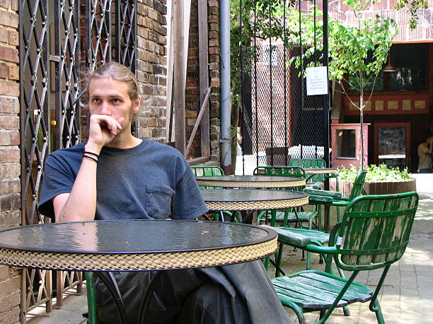 Cafetería al aire libre - foto de stock