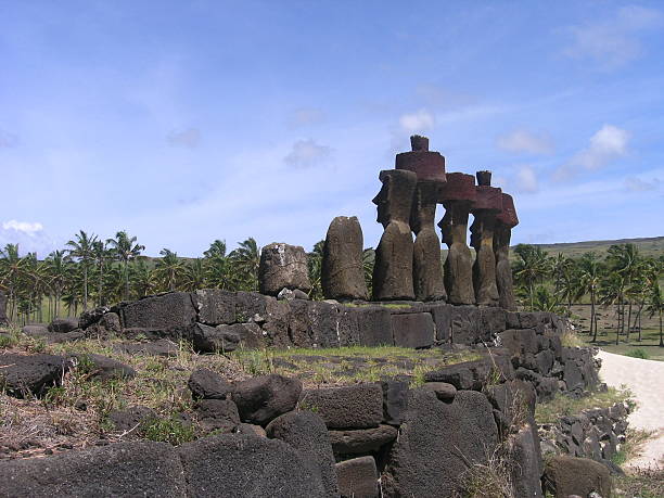 istock Easter Island - Ahu Nau Nau 92441596
