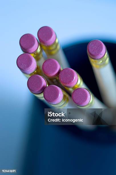 Erasers Stock Photo - Download Image Now - Backgrounds, Blue, Blurred Motion