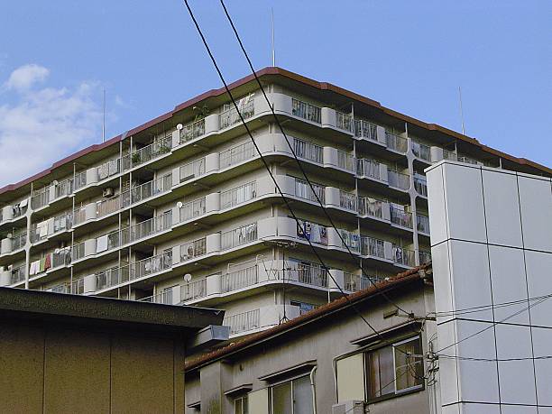 istock Japanese appartment block. 92442249