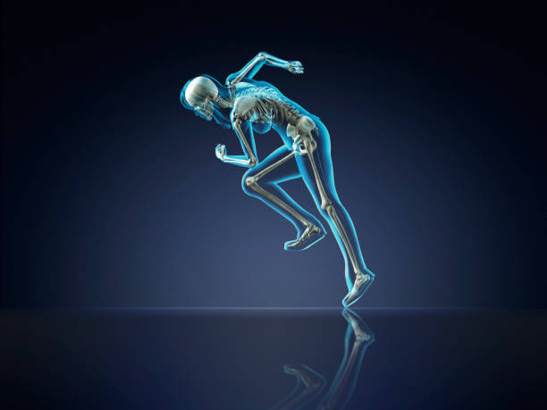istock Woman Running Revealing Skeletal System 924425886