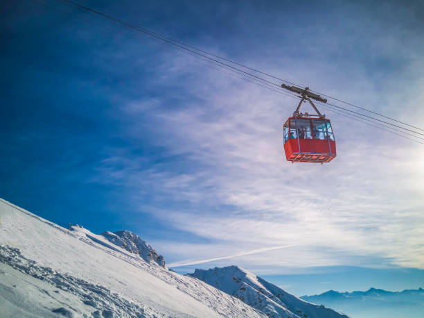 istock Winter view from the slopes in Alps. 924425960