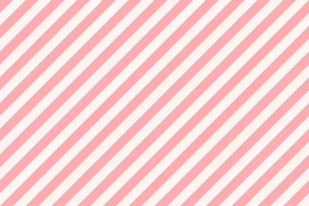 Vector illustration of Pattern stripe seamless pink. Diagonal striped candy background vector.