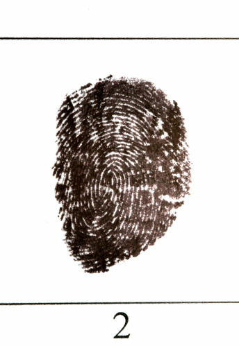 Police file fingerprint.