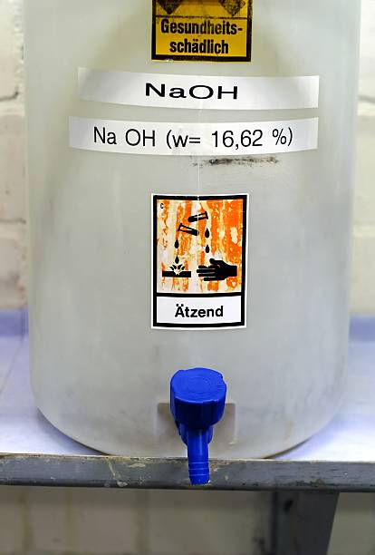 Corrosive Chemical NaOH  hydroxide stock pictures, royalty-free photos & images