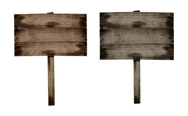 istock Wooden sign isolated on white background 924429972