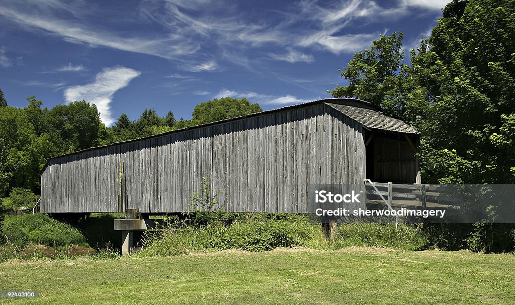 Grey's de madeira cobertas Bridge-Estado de Washington - Foto de stock de 1905 royalty-free