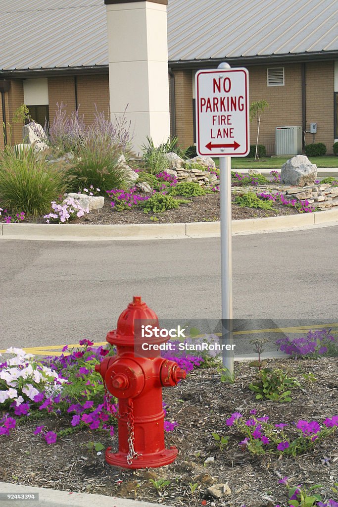 Sem estacionamento de faixa 1 - Royalty-free Placa Fire Point Foto de stock