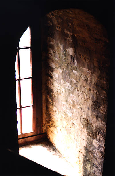 Castle Window stock photo