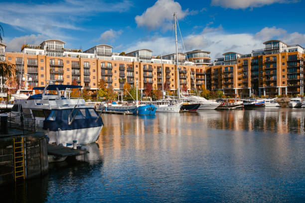 st. katharine docks london uk - catharine stock-fotos und bilder